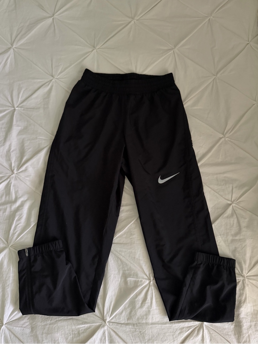 Nike Black Jogger Pants with Reflective Swoosh